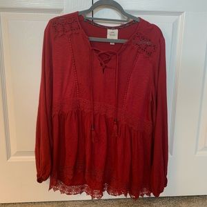 Red Knox Rose Shirt